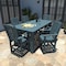 Highwood Usa Lehigh 7pc Rectangular Counter Height Outdoor Patio Furniture Dining Set 84 x 42 AD-ST7LH2CO5BA-NBE - alternate 2